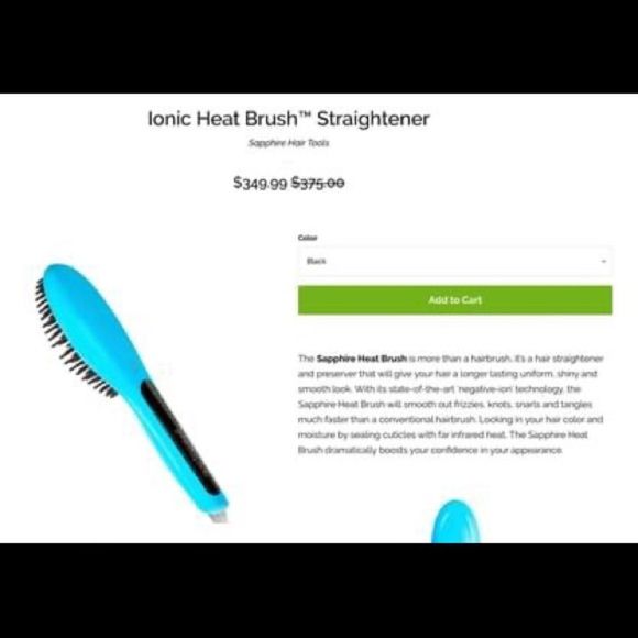 Sapphire Heat Brush Salon Hair Straightener! - Picture 5 of 5